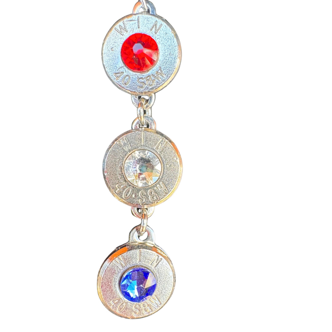 Patriotic Bullet Earrings
