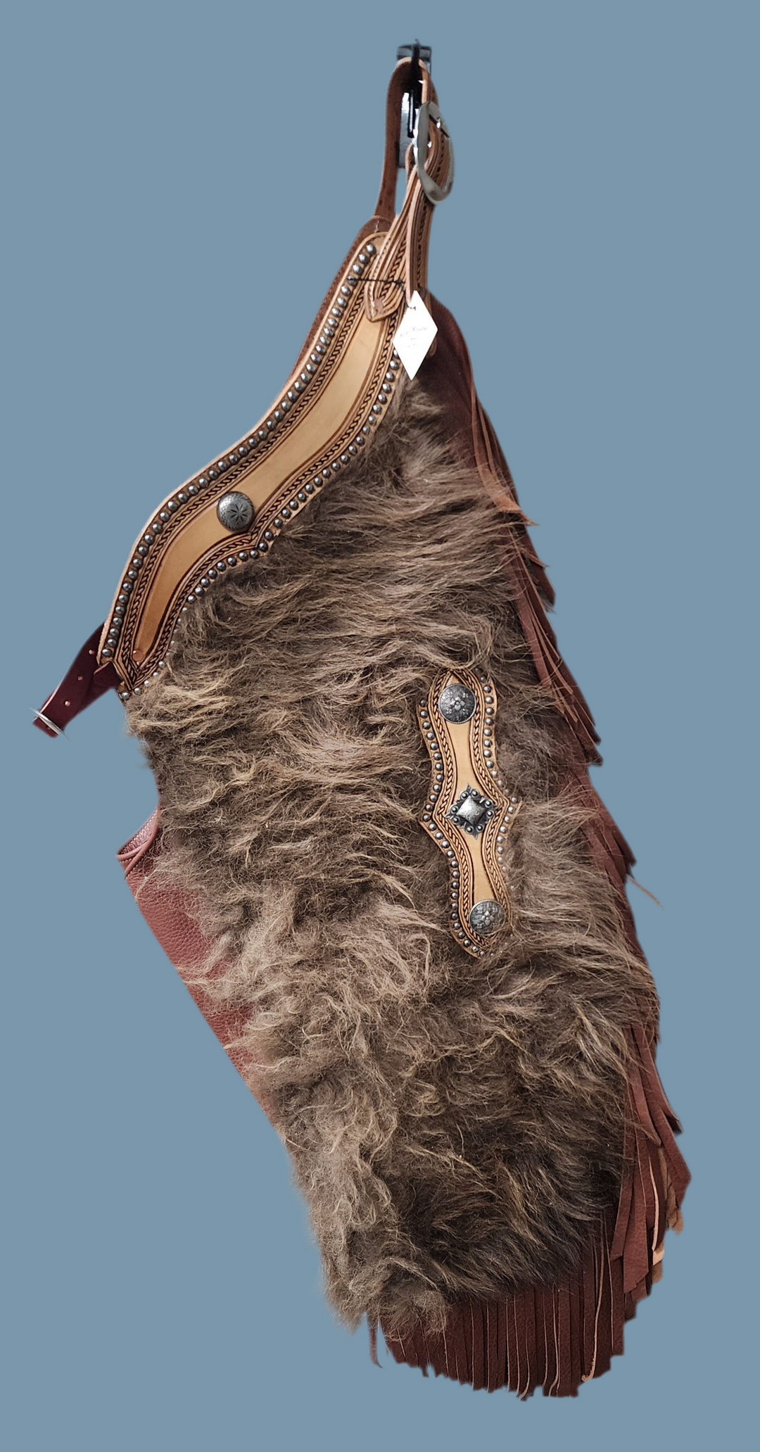 Rockin' Y Buffalo Wooly Leather Chinks