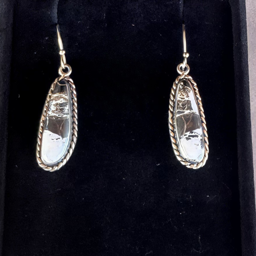 White Buffalo Turquoise Earrings