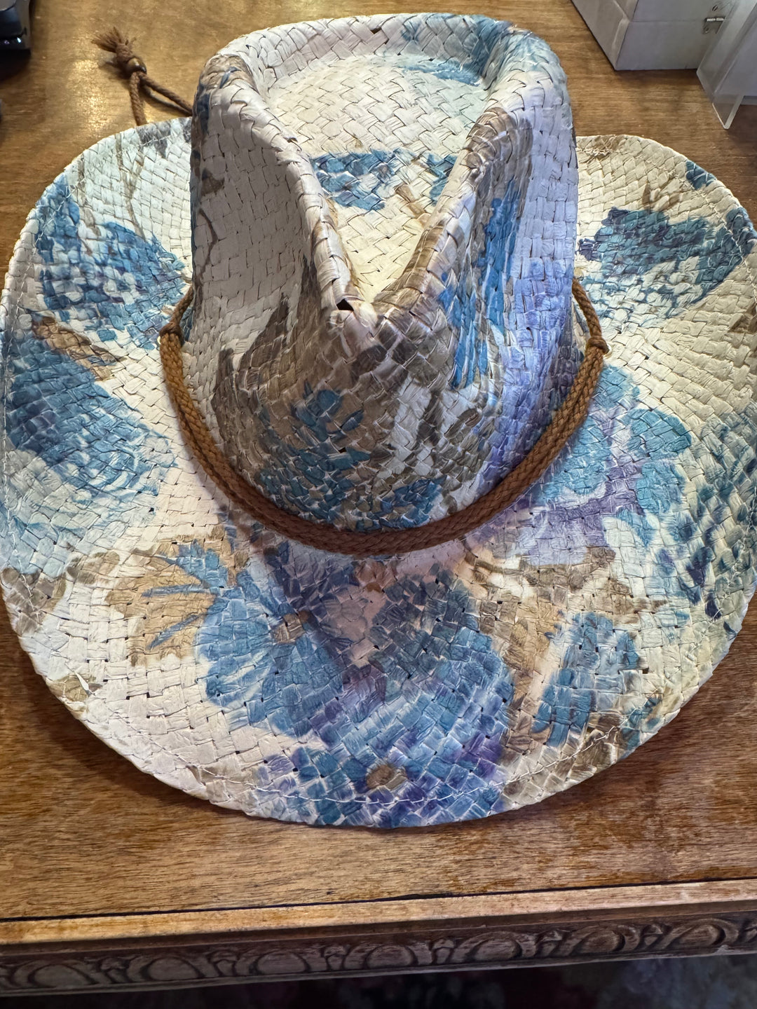 Rockmount Straw Flowered Cowboy Hat