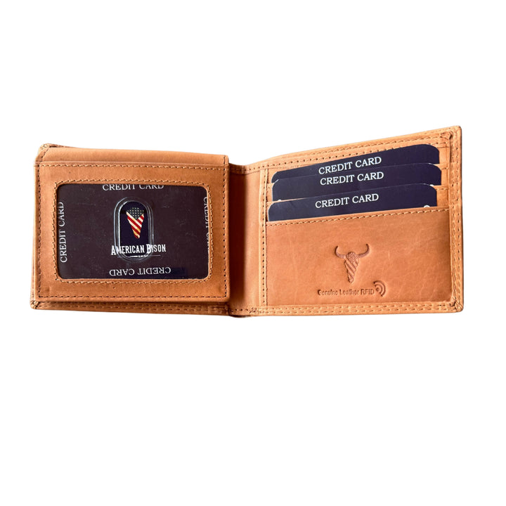 American Flag Wallet-Buffalo Leather