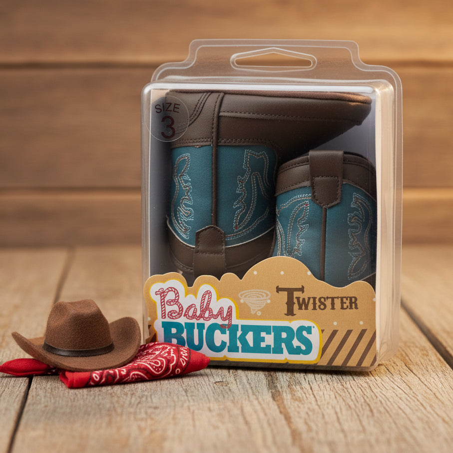 Blue/Brown Baby Buckers