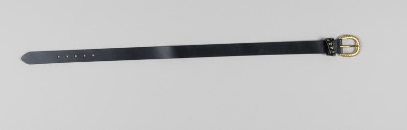 Vintage Bison-Wide Black Belt