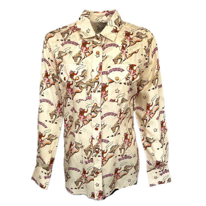 Rockmount Women’s Nat./ Pink Bronc Rider Snap
