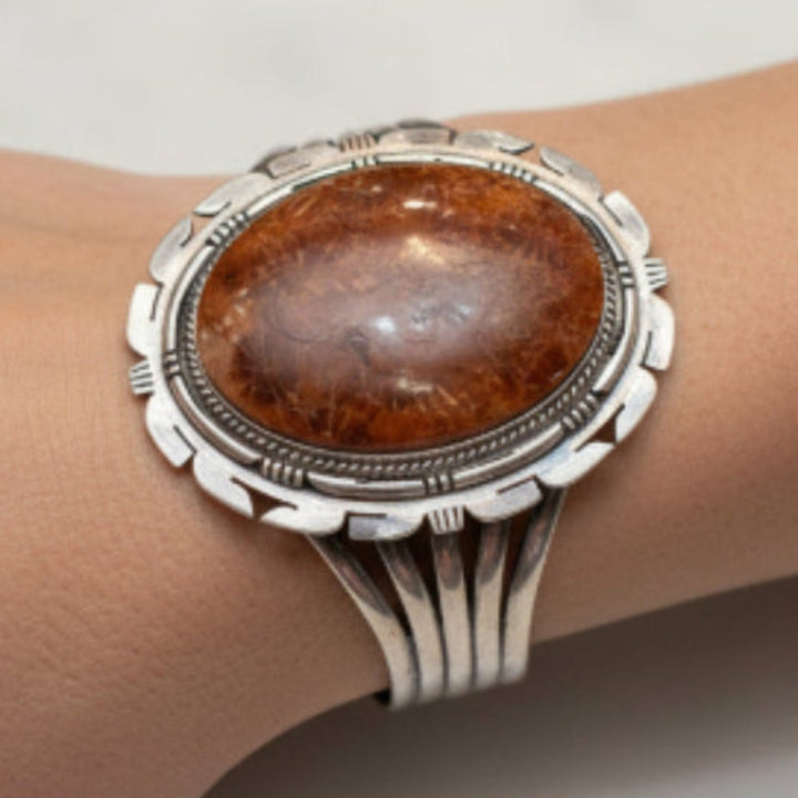 E. Estitty Starburst Jasper Cuff