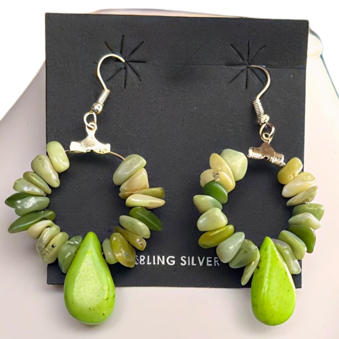 Gaspeite Jewelry Set