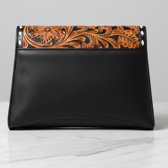 American Darling Tooled Leather Bit Purse