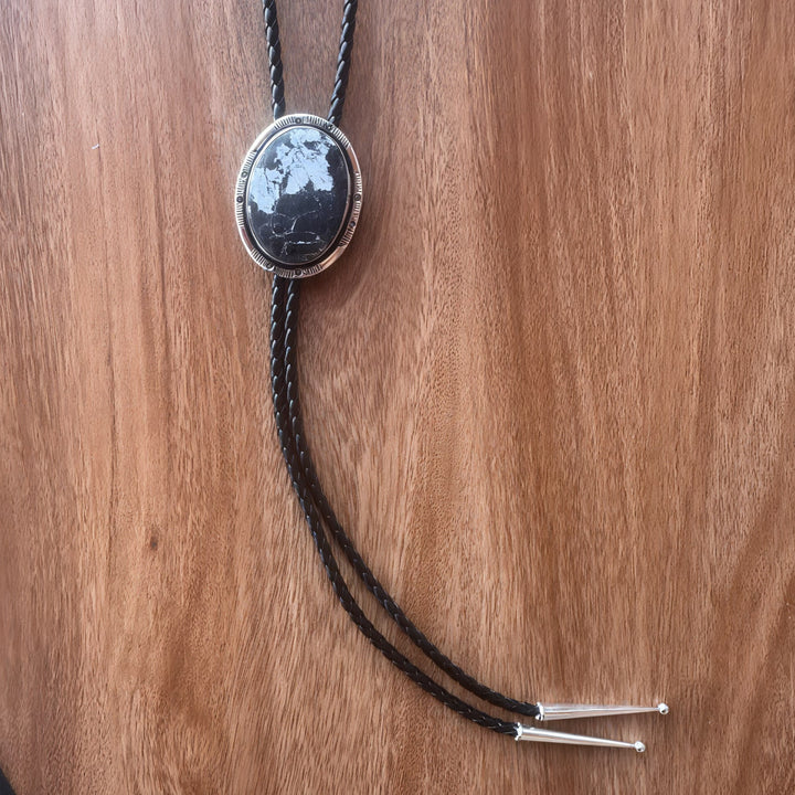 White Buffalo Turquoise Bolo Tie
