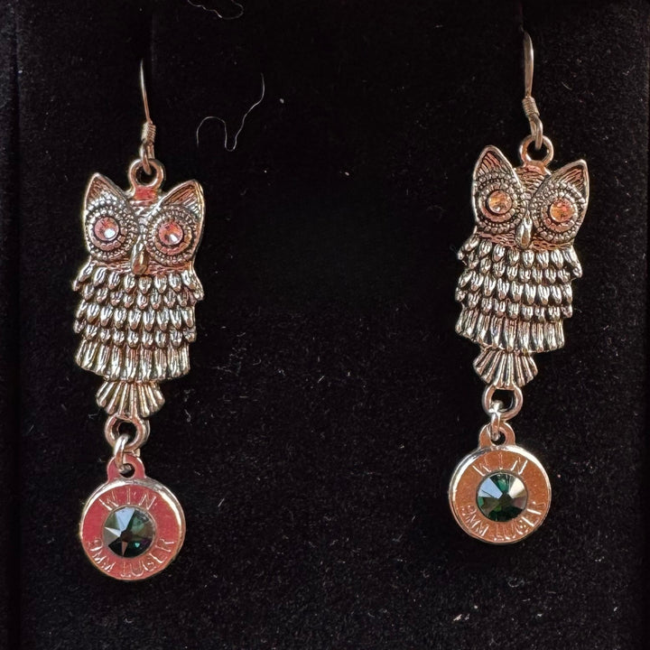 Owl Bullet Earrings