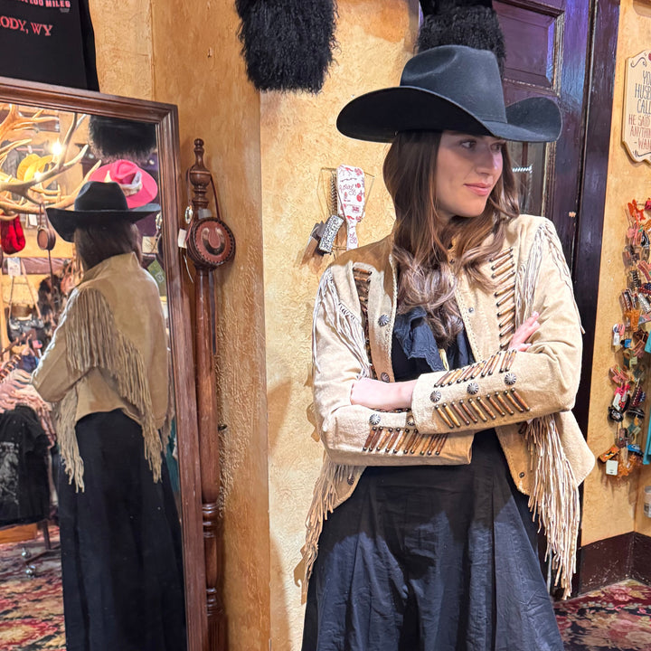 Scully Bone Beaded and Fringe Jacket