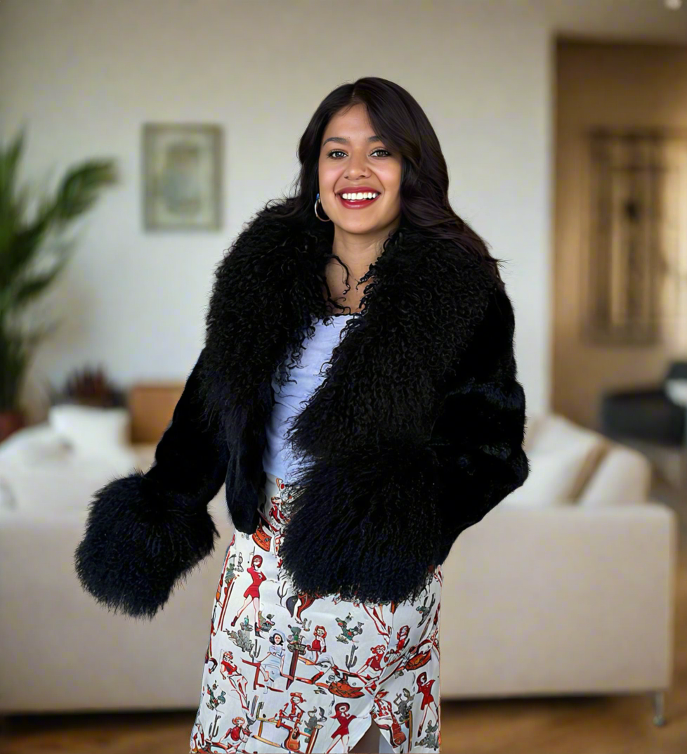 Morris Kaye Rabbit Lamb Jacket