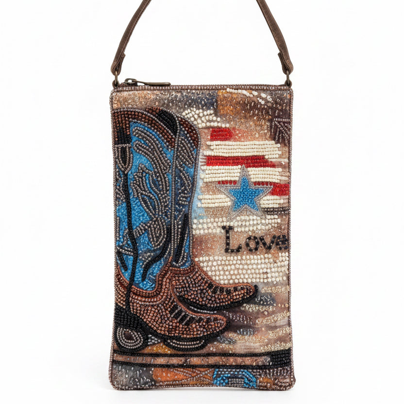 Boots & Spurs Beaded Purse