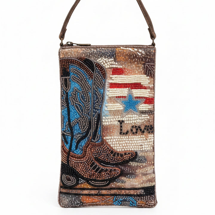 Boots & Spurs Beaded Purse