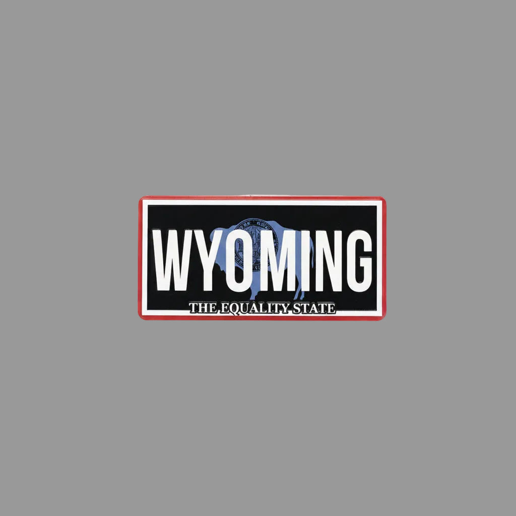 Wyoming License Plate Magnet