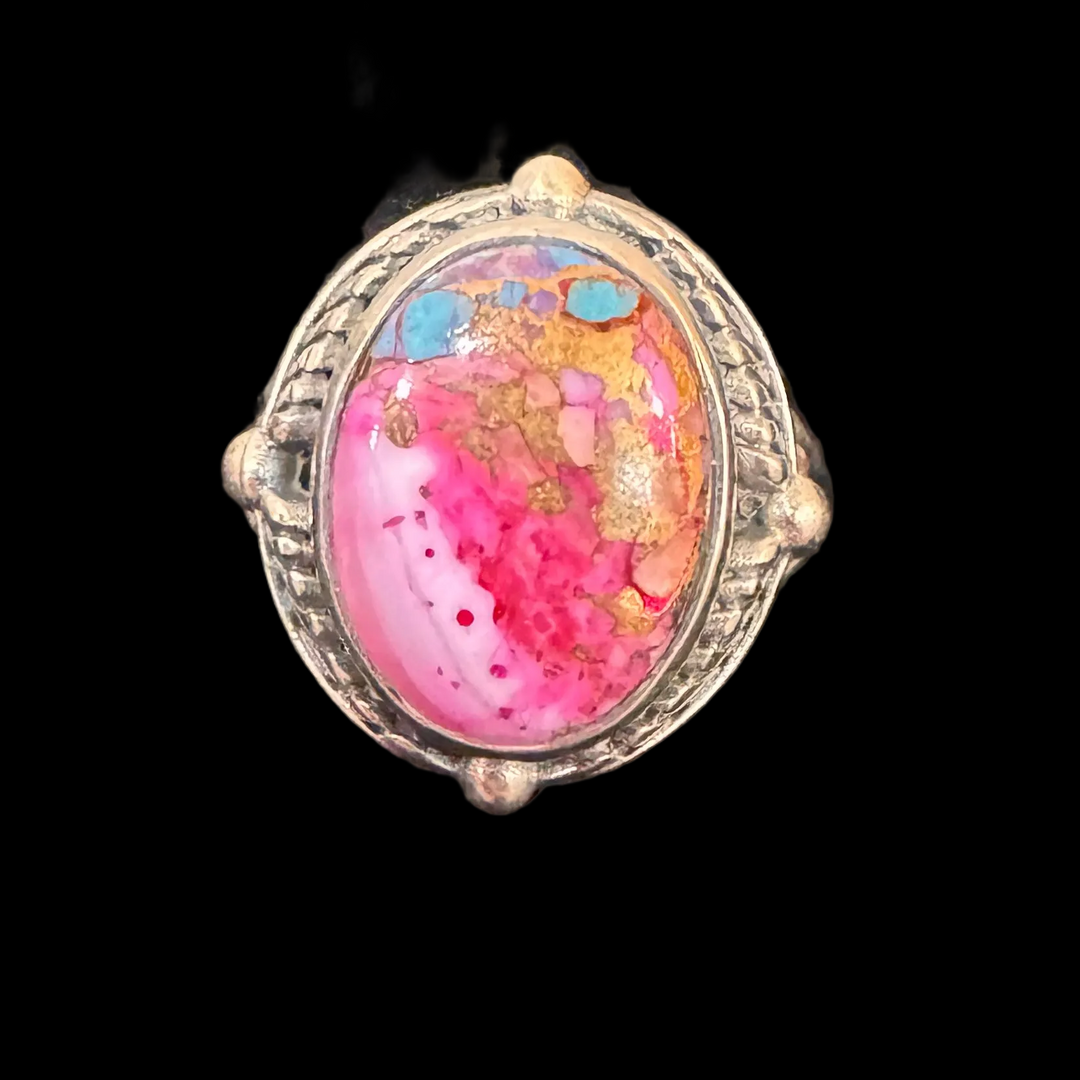 Oval Rose Dahlia Ring