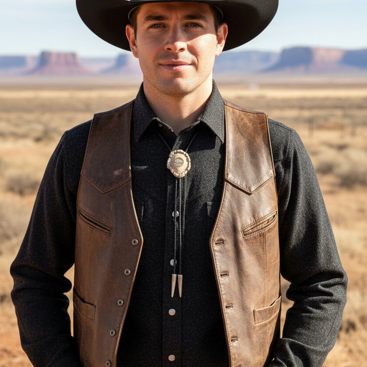 Buffalo Coin Antler Bolo