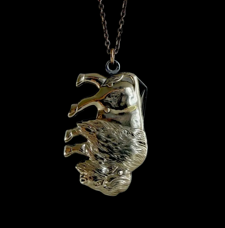 Hidden Knife Buffalo Necklace