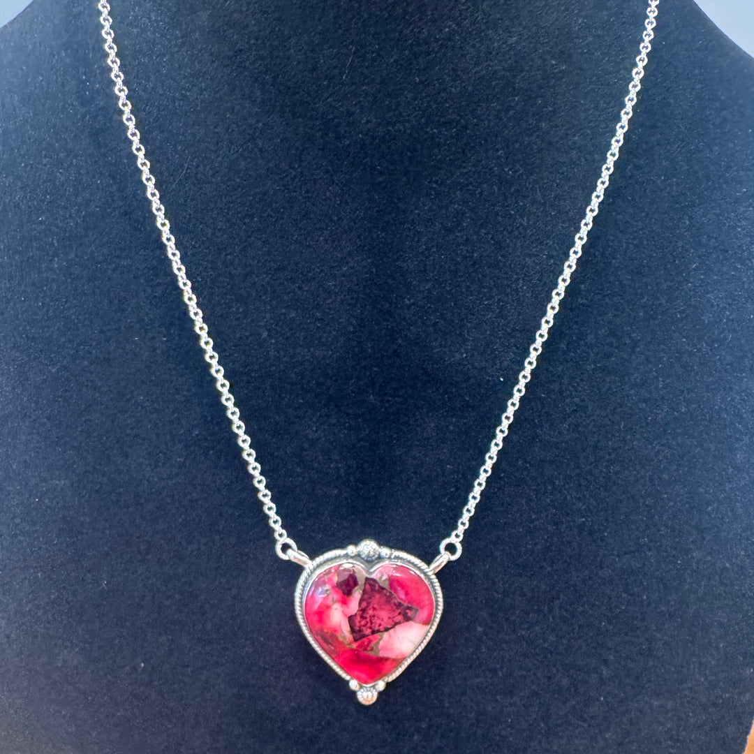 Rose Dahlia Heart Pendant-1