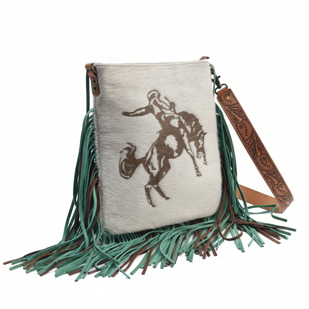 American Darling Fringe & Bronc Hair-on Conceal Carry Crossbody