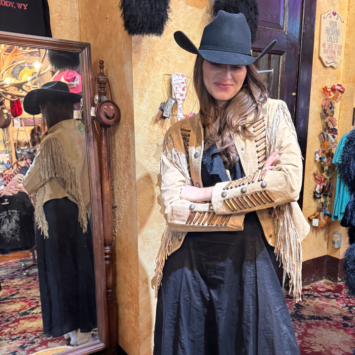 Scully Bone Beaded and Fringe Jacket