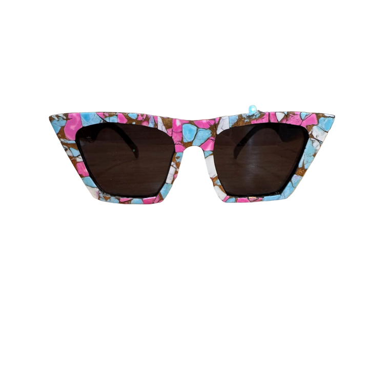 Cotton Candy Turquoise Sunglasses