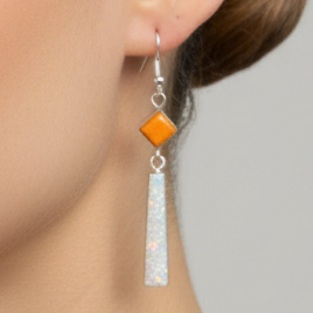 Victor Thompson Spiny Oyster/Opal Dangle