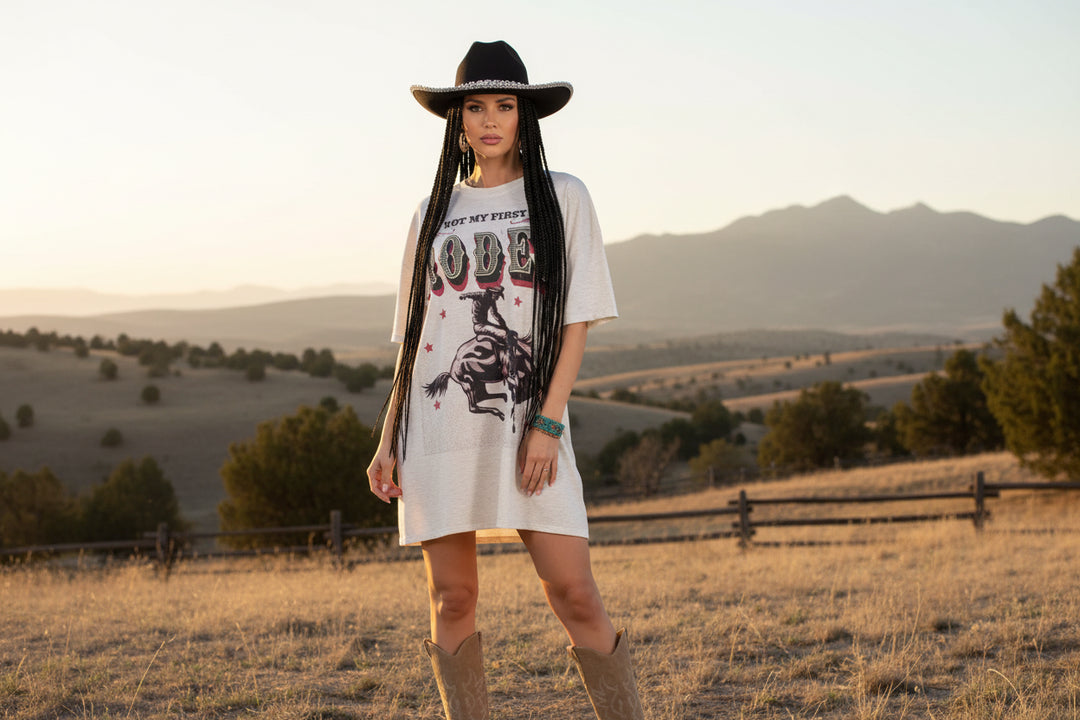 Not My First Rodeo T-Shirt Dress
