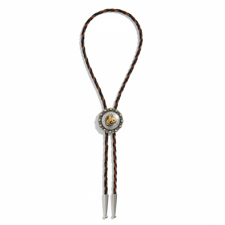 Bucking Horse- Horse Hair Bolo
