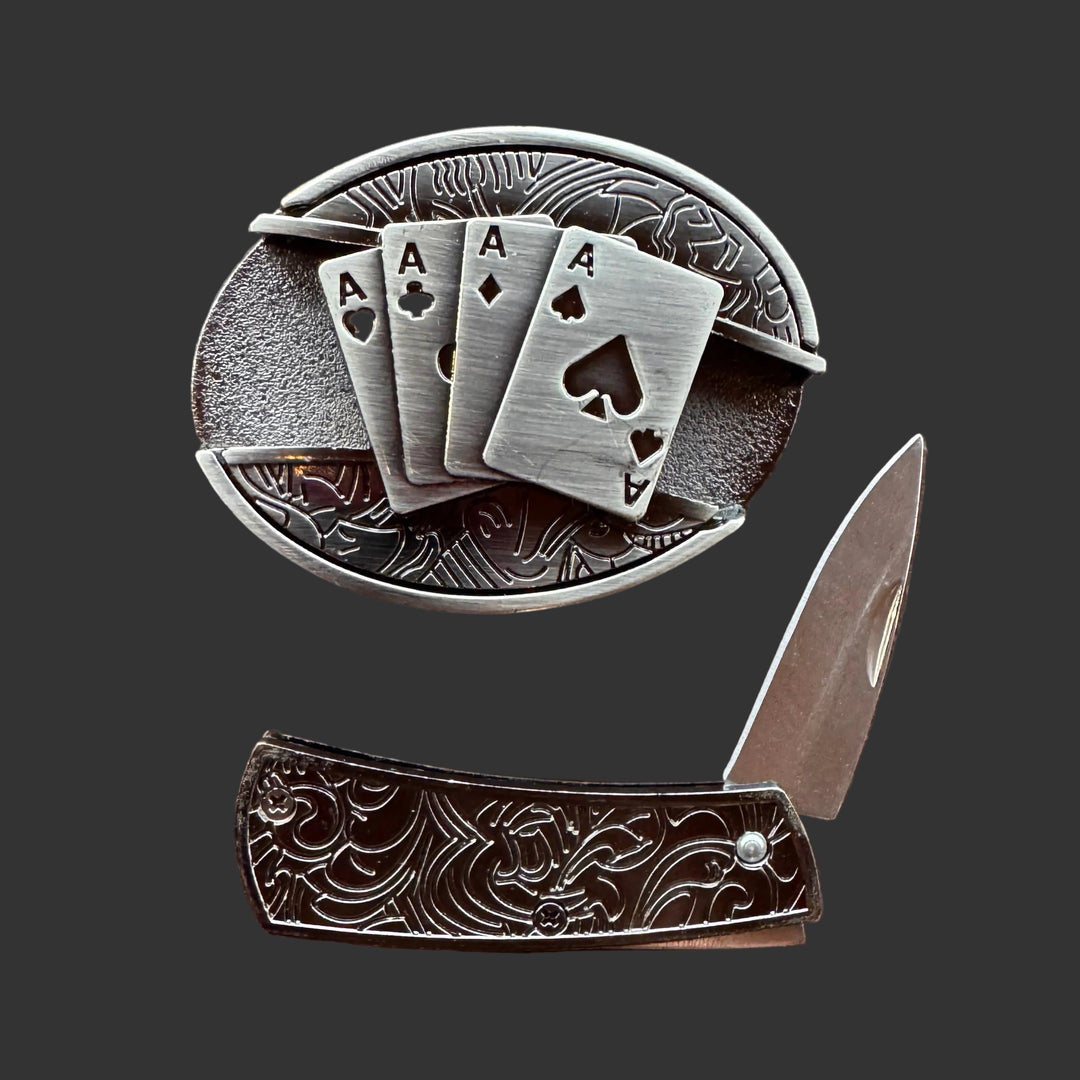 Hidden Knife Belt Buckle