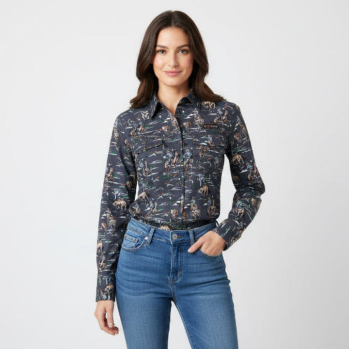 Rock & Roll Cowgirl Vintage Inspired Conversational Snap