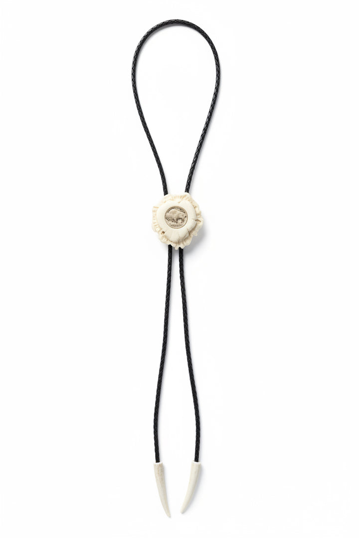 Buffalo Coin Antler Bolo