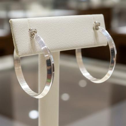 Sterling Silver Hoop Earrings