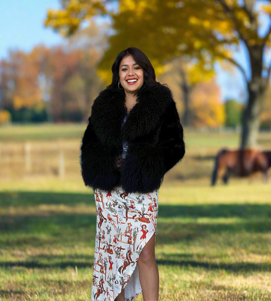 Morris Kaye Rabbit Lamb Jacket