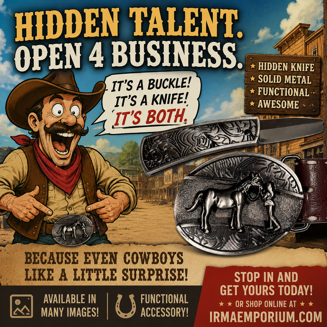 Hidden Knife Belt Buckle