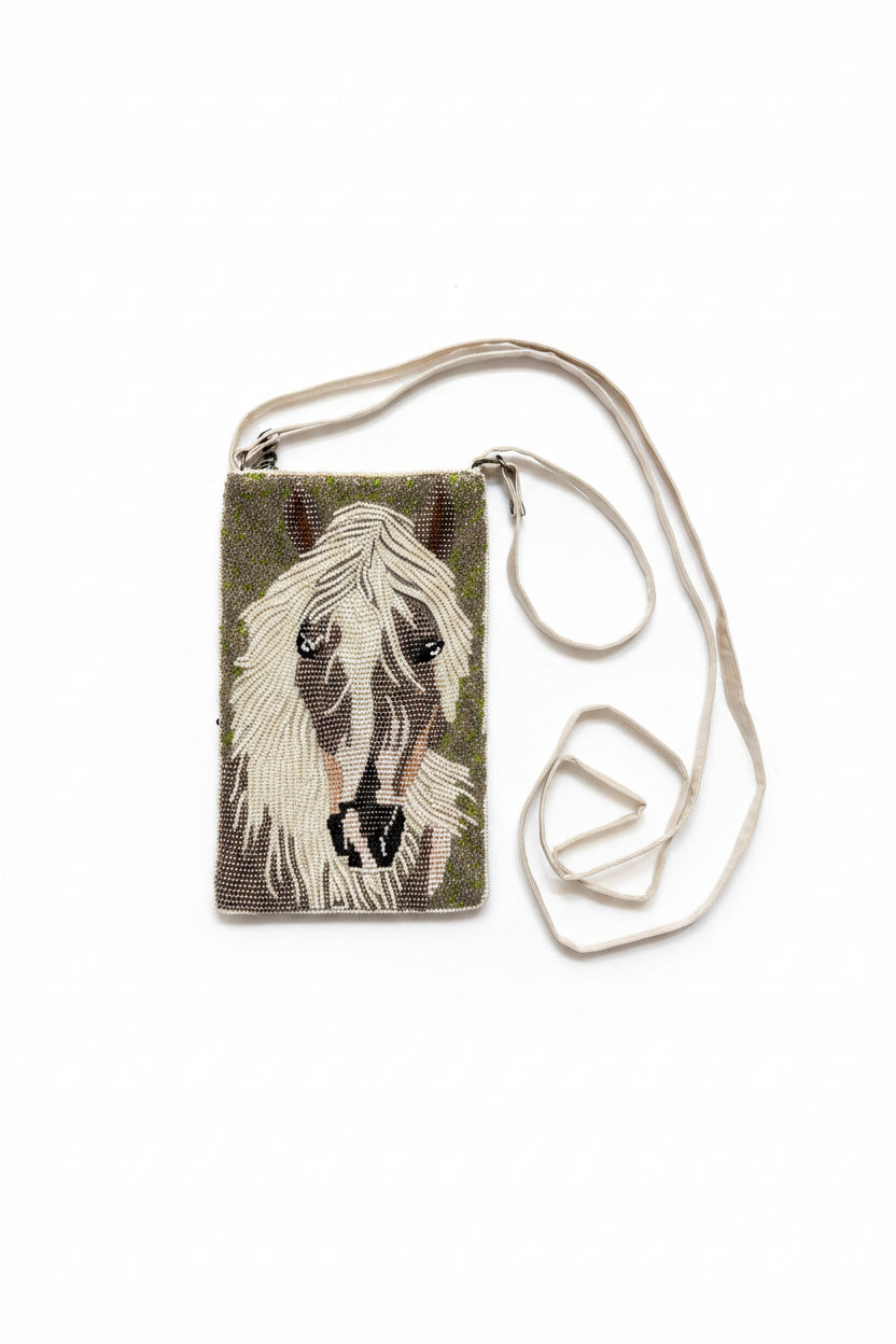 Horse Beaded Purse