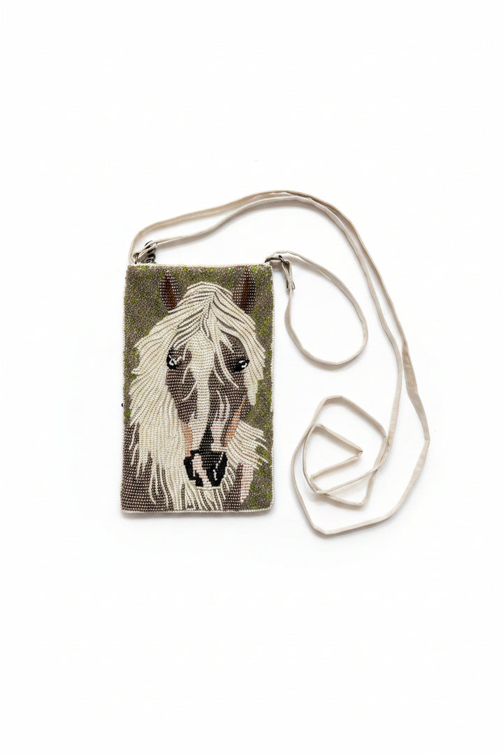 Horse Beaded Purse