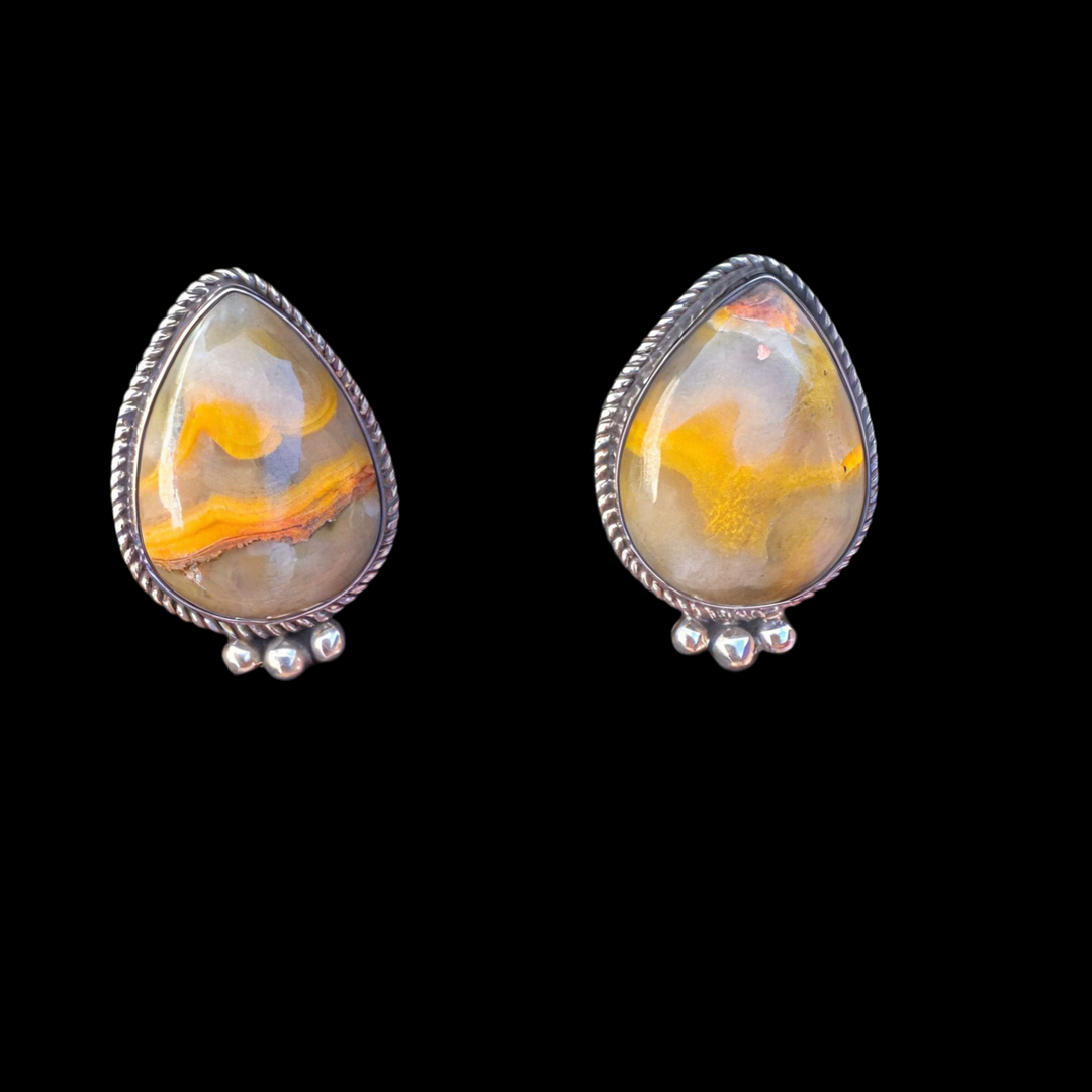 Bumblebee Jasper Earrings