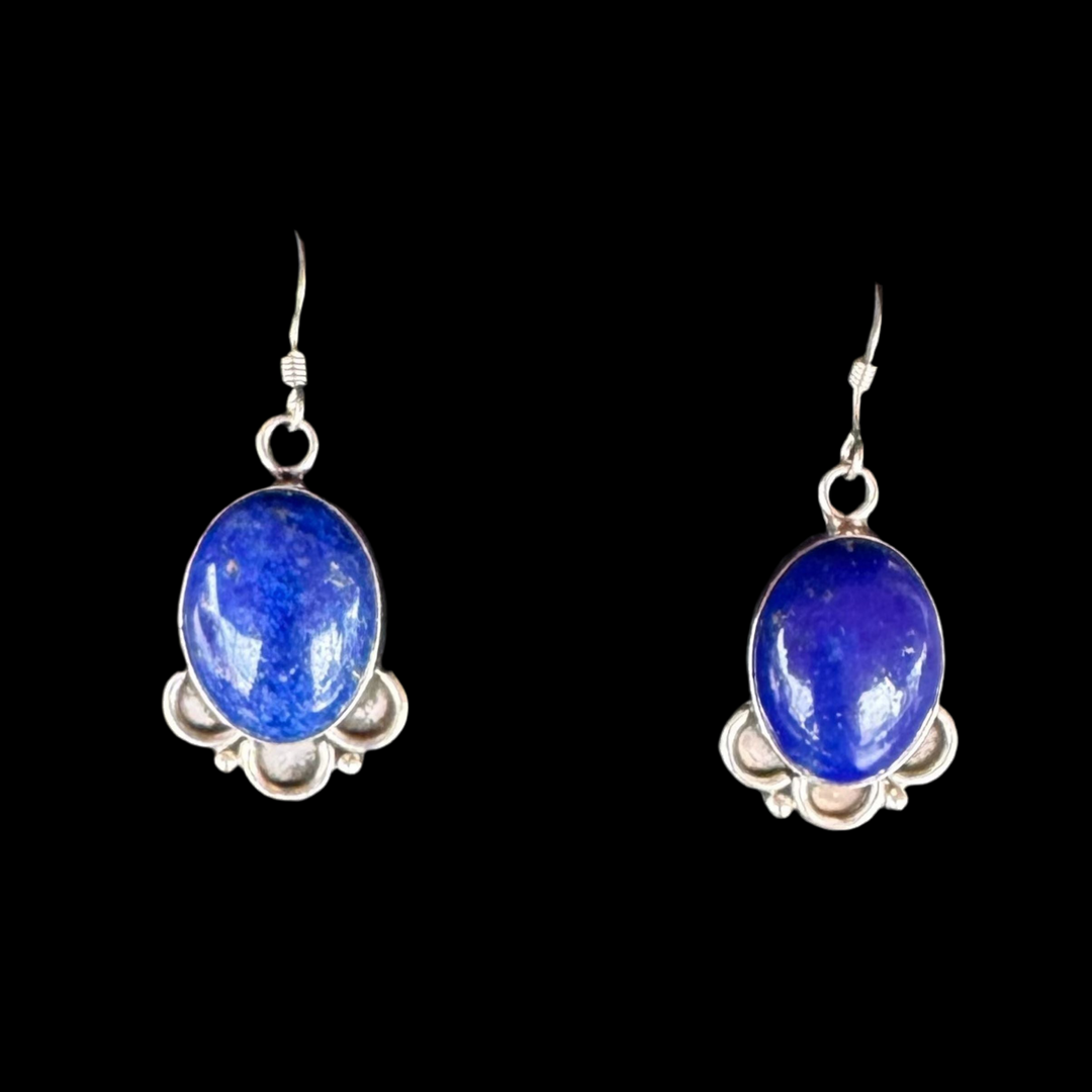 Lapis and Silver Earrings
