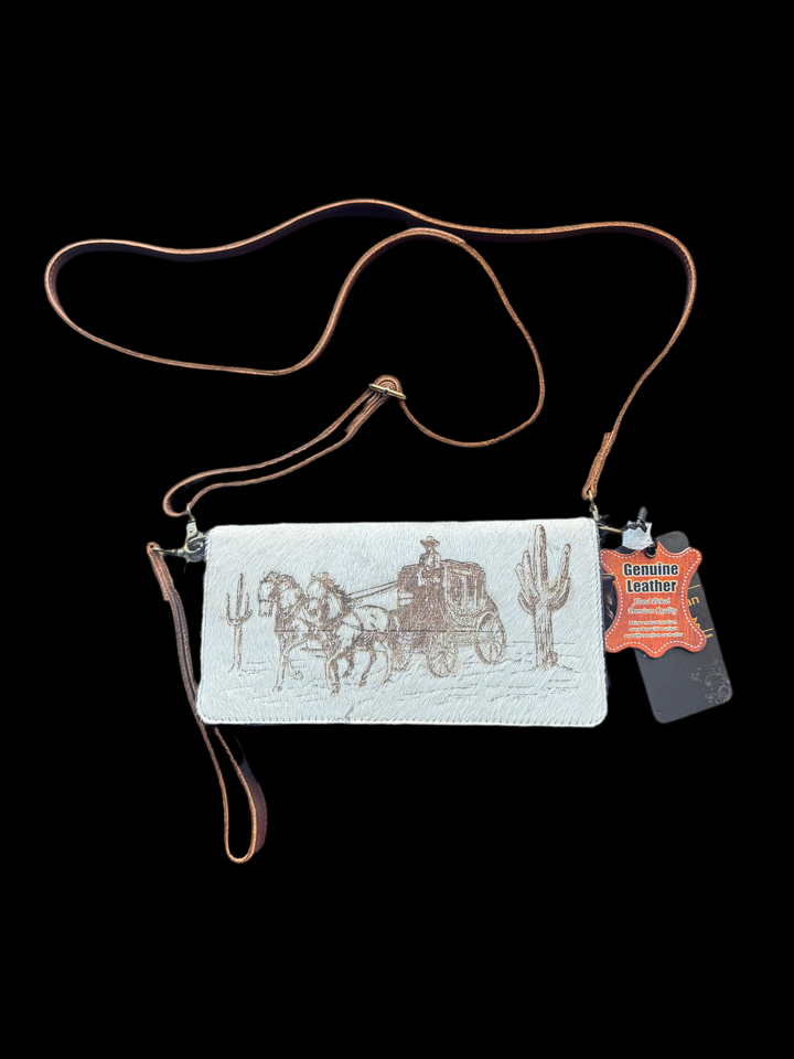 American Darling Hair On Hide Stagecoach Crossbody