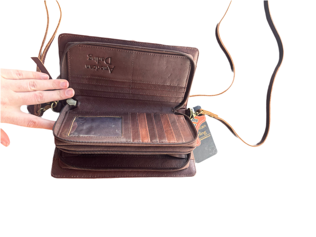 American Darling Hair On Hide Stagecoach Crossbody