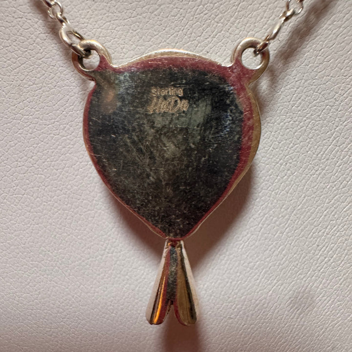 Peacock Turquoise Heart Pendant