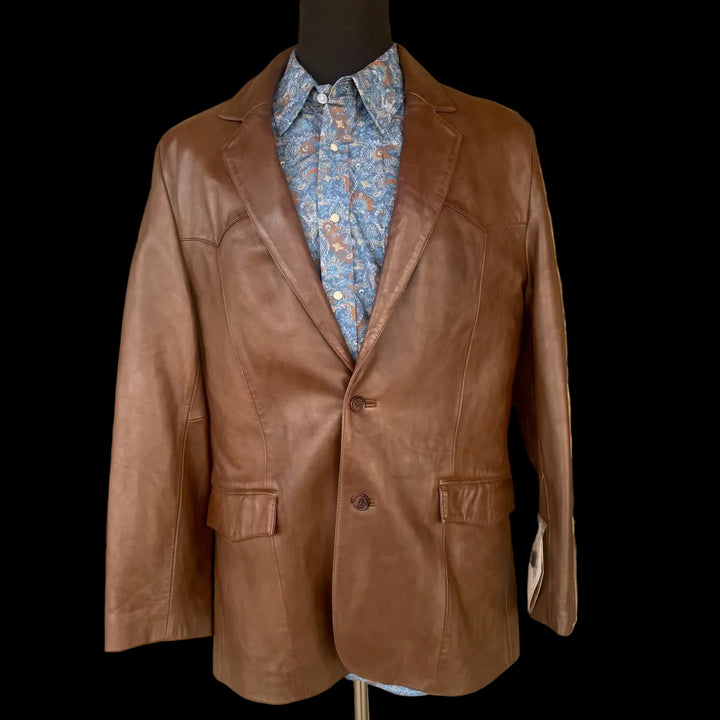Scully Lambskin Chocolate Blazer