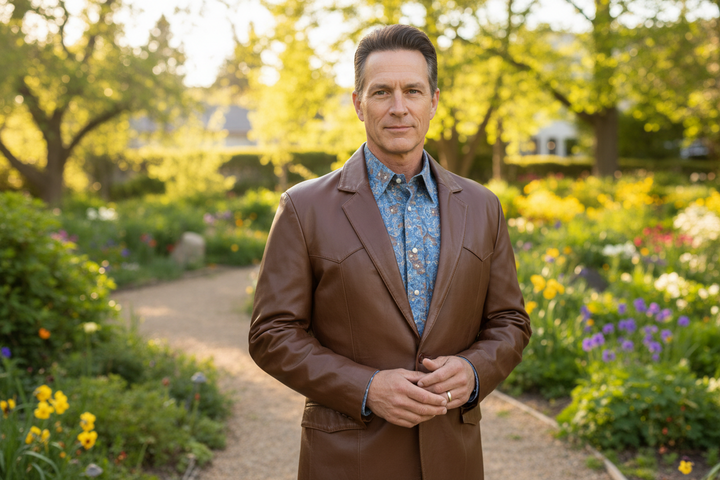 Scully Lambskin Chocolate Blazer