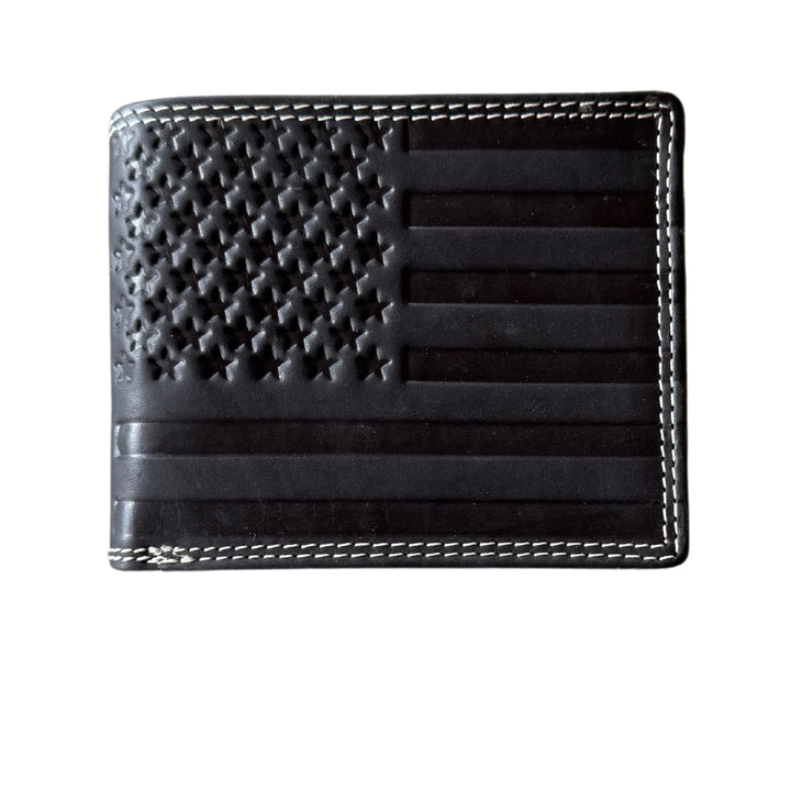 American Flag Wallet-Buffalo Leather