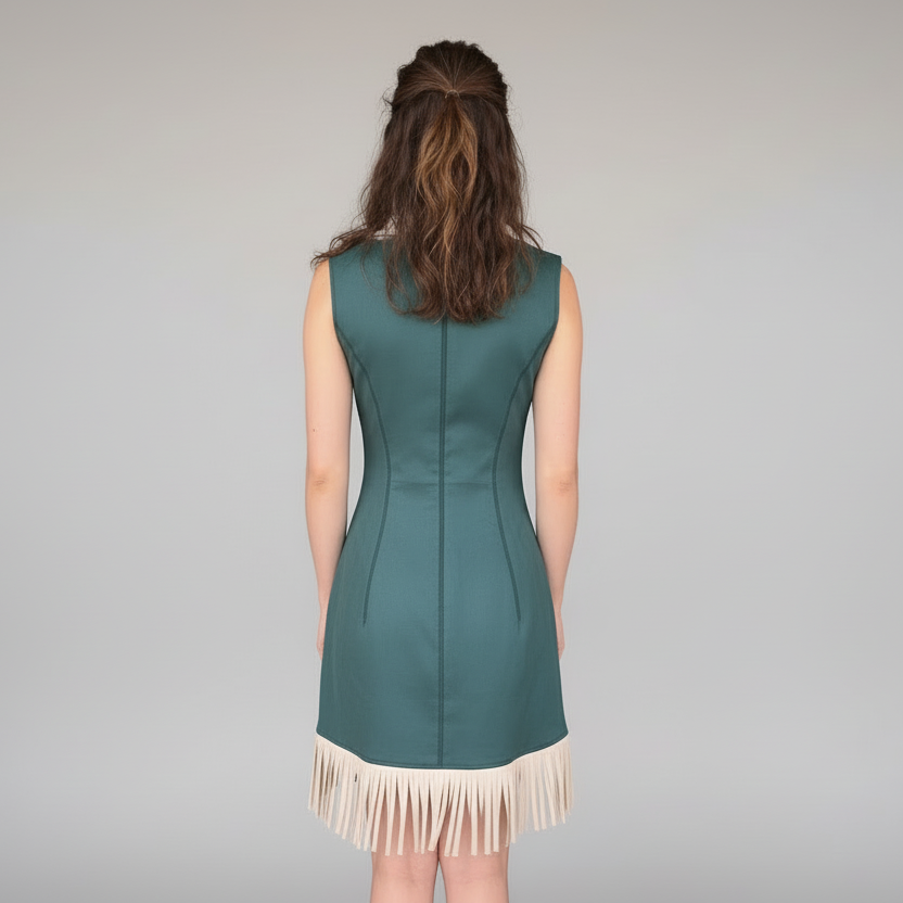 Jade Fringe Dress