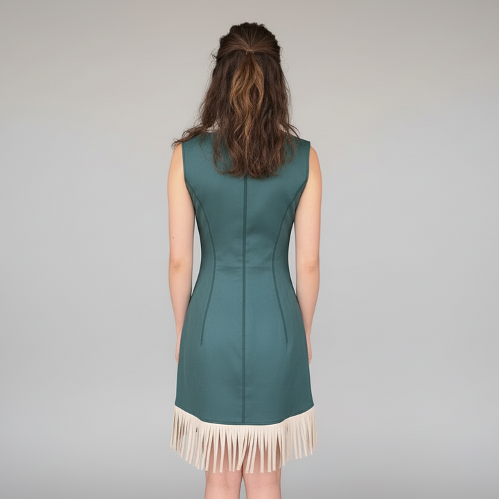 Jade Fringe Dress