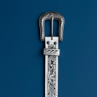 Ariat Cream Tooled Leather Belt