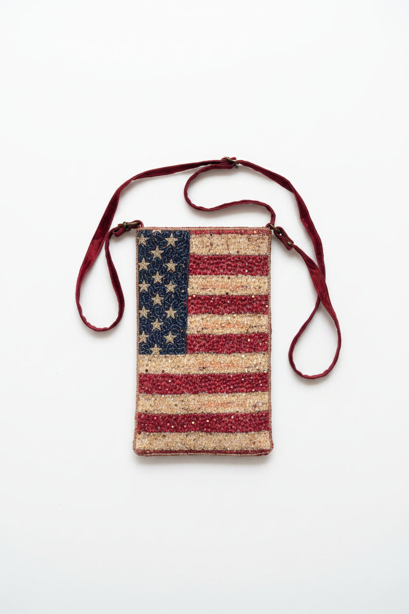 Americana Beaded Purse