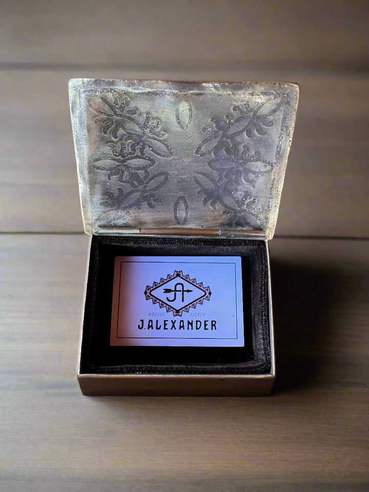 J Alexander Silver Jewelry Box