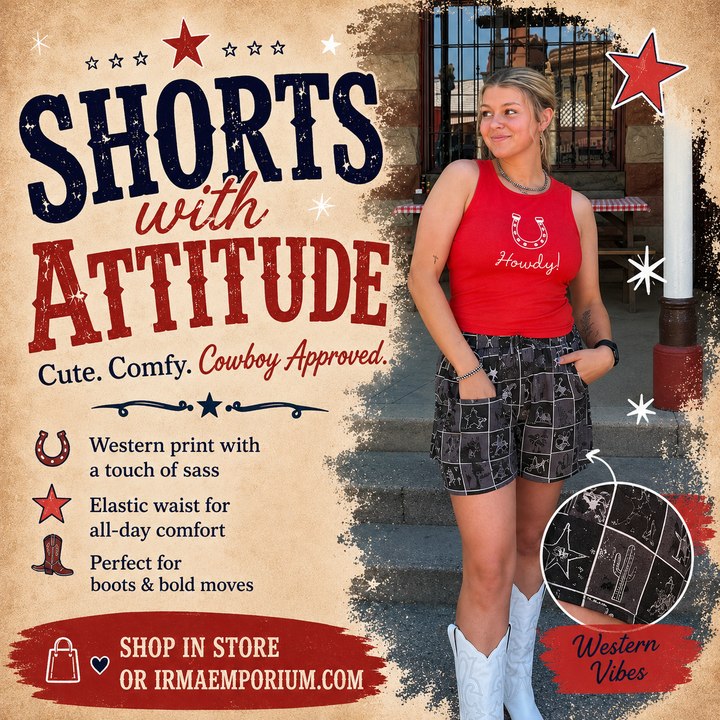 Check It Cowpoke Shorts